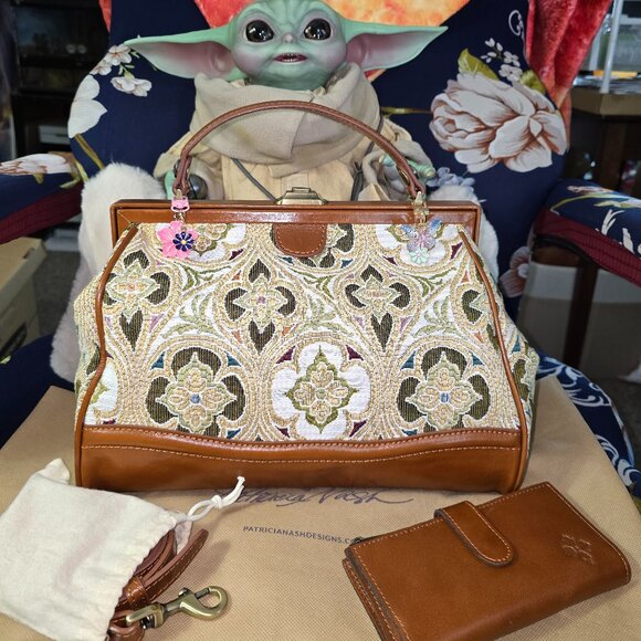 Patricia Nash Discovery Brianza Tapestry Bag & Wallet - New - Picture 1 of 12
